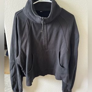 Lululemon oversized funnel neck half zip scuba